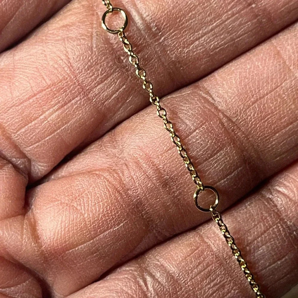 Nadri Gold plated necklace for young girl or teenager. 16” length 2” extender - Picture 7 of 12